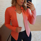 Blazer femme pour le bureau, neuf coloris, du S au 3XL, orange