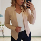 Blazer femme pour le bureau, neuf coloris, du S au 3XL, brun