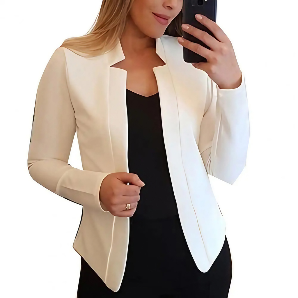 Blazer femme pour le bureau, neuf coloris, du S au 3XL, blanc