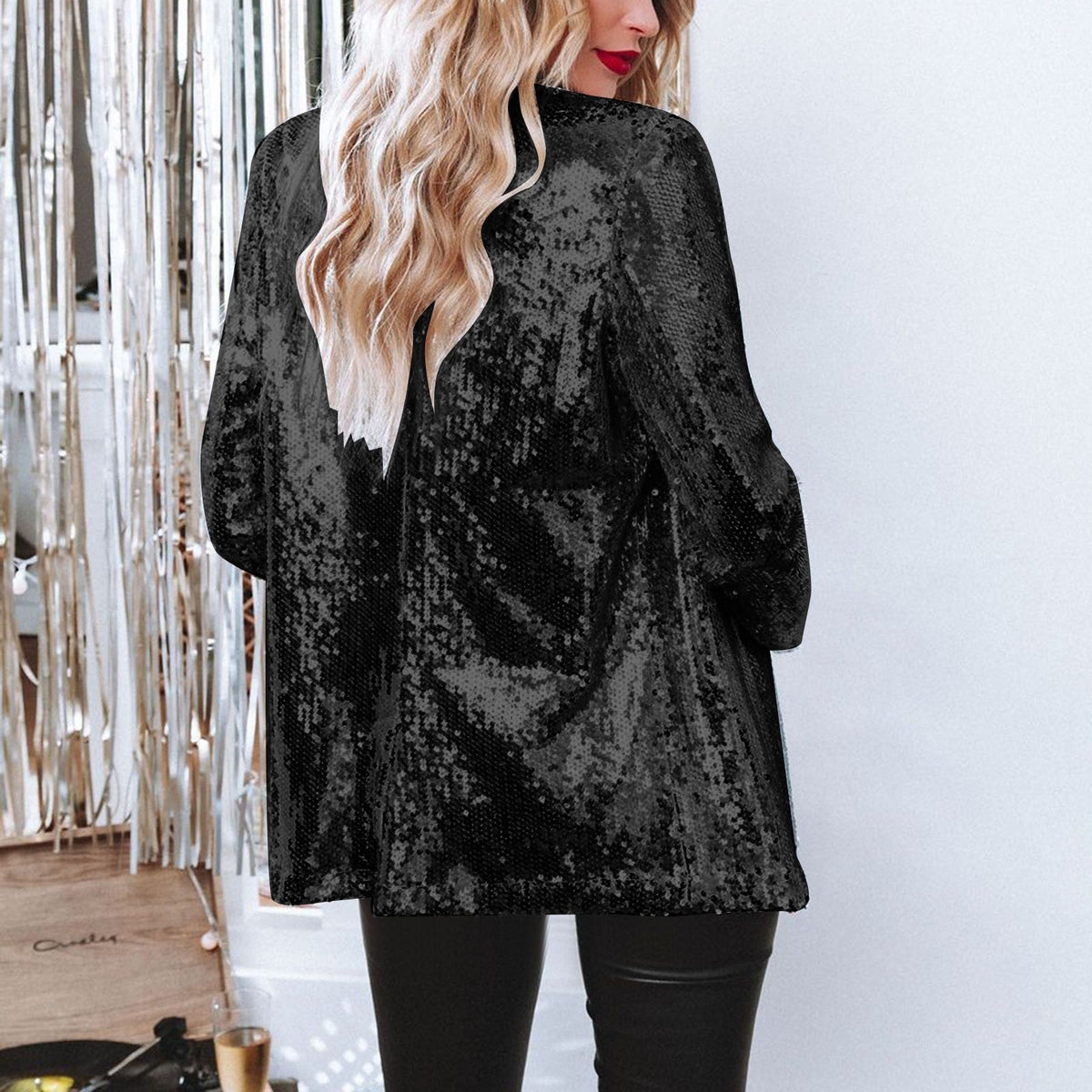 Blazer à paillettes femme pour les soirées, six coloris