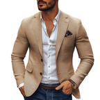 Blazer homme décontracté à deux boutons, trois coloris