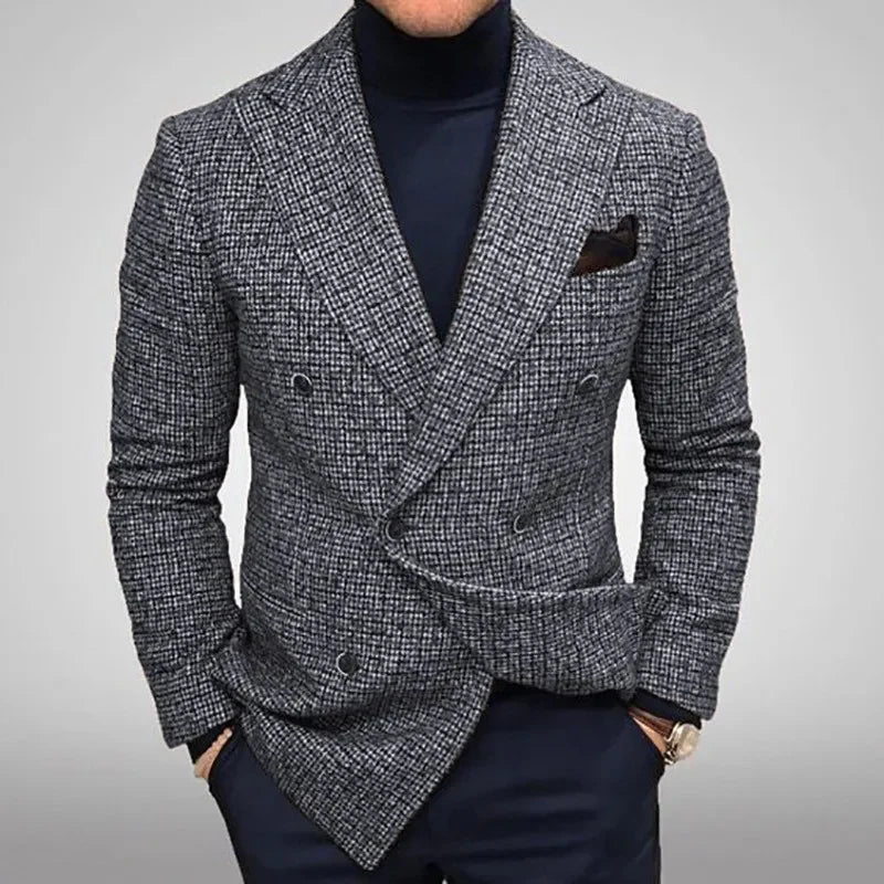 Blazer homme gris coupe décontractée, du S au 3XL