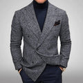 Blazer homme gris coupe décontractée, du S au 3XL, gris