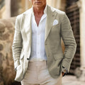 Blazer homme léger à la coupe moderne, kaki, blanc ou vert clair, kaki