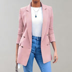 Blazer femme classique, trois coloris, du S au 5XL, rose