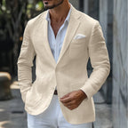 Blazer homme d'été coupe moderne, cinq coloris, du S au 3XL, beige