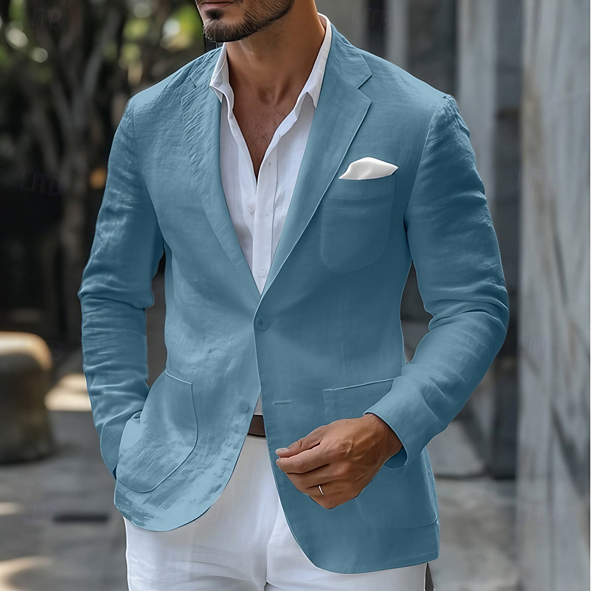 Blazer homme d'été coupe moderne, cinq coloris, du S au 3XL, bleu