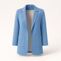 Blazer long femme pour l'automne, quinze coloris, du S au 3XL, bleu