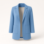 Blazer long femme pour l'automne, quinze coloris, du S au 3XL, bleu