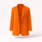 Blazer long femme pour l'automne, quinze coloris, du S au 3XL, orange