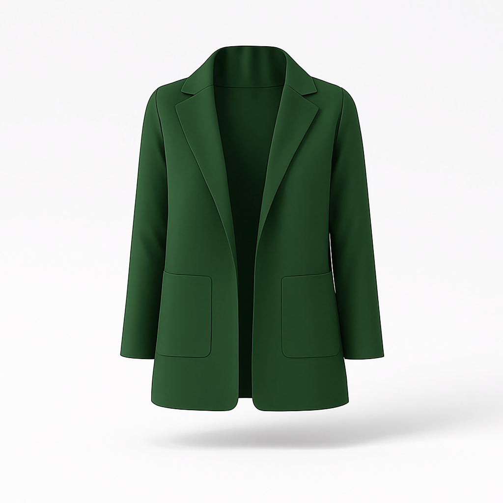 Blazer long femme pour l'automne, quinze coloris, du S au 3XL, vert foncé