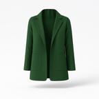 Blazer long femme pour l'automne, quinze coloris, du S au 3XL, vert foncé