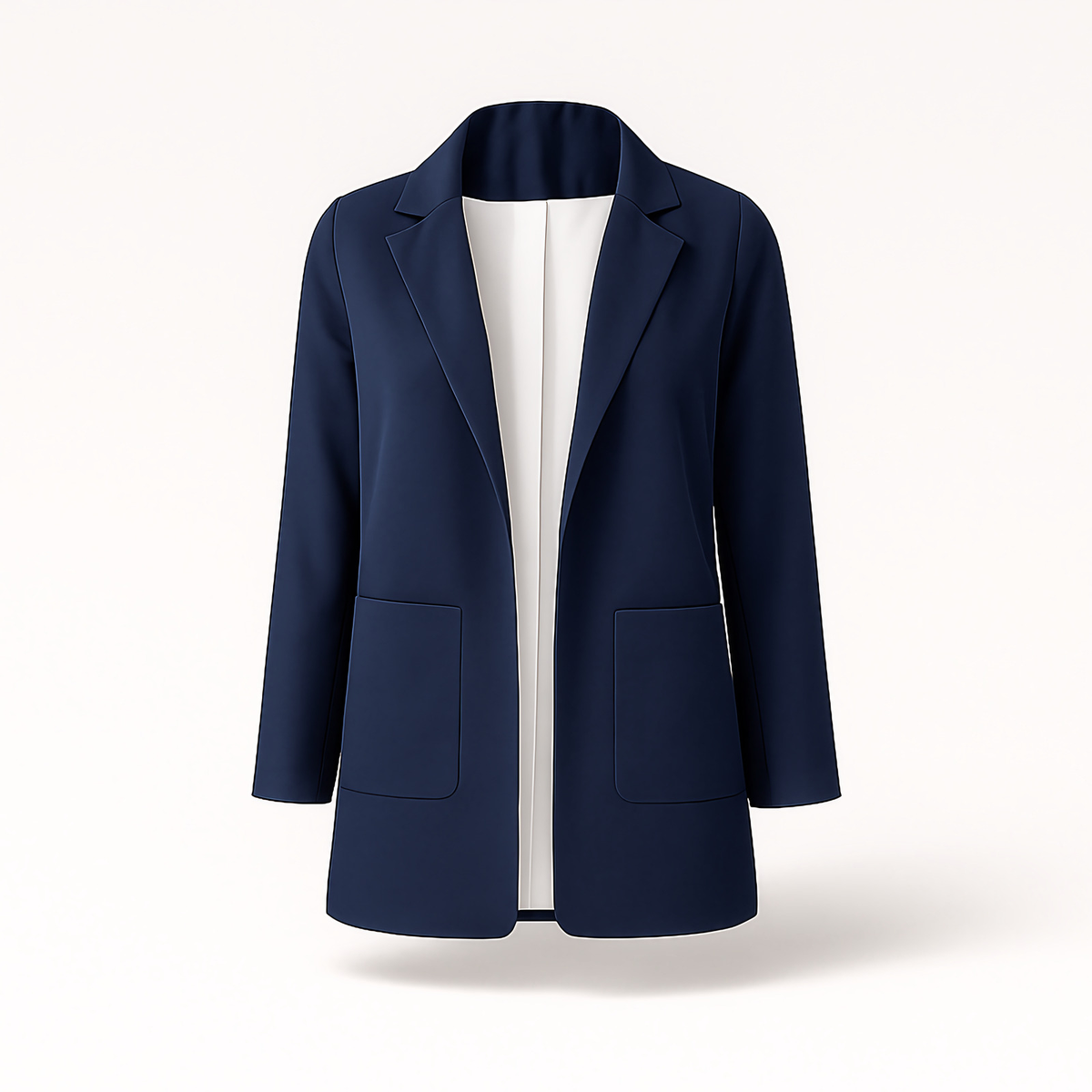 Blazer long femme pour l'automne, quinze coloris, du S au 3XL, bleu foncé