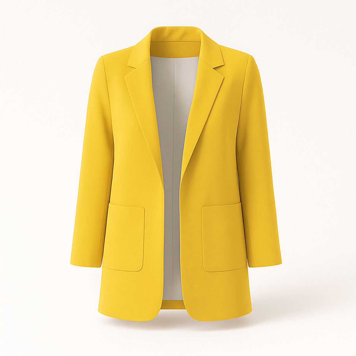 Blazer long femme pour l'automne, quinze coloris, du S au 3XL, jaune