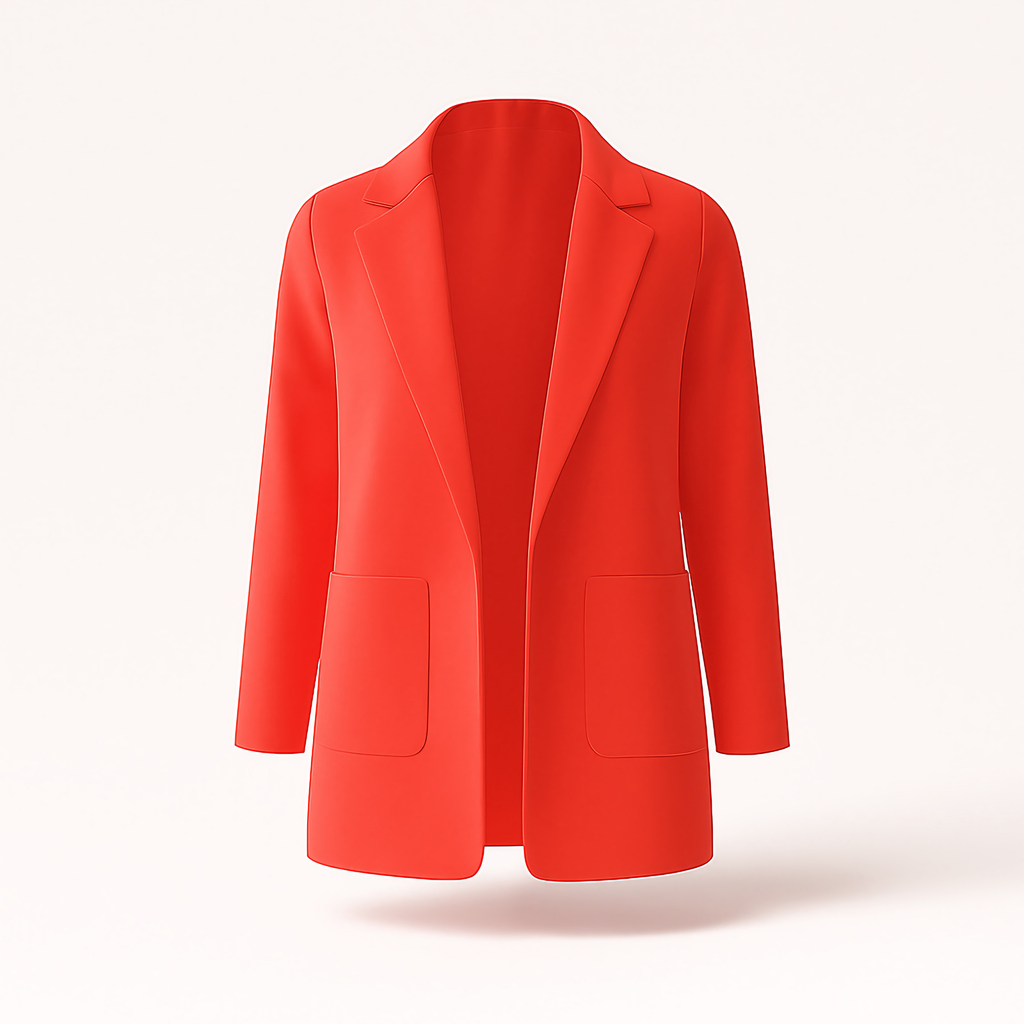 Blazer long femme pour l'automne, quinze coloris, du S au 3XL, rouge