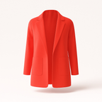 Blazer long femme pour l'automne, quinze coloris, du S au 3XL, rouge