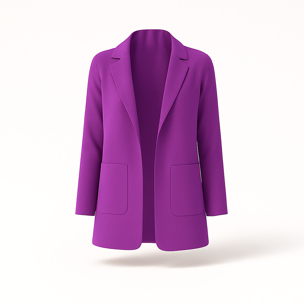 Blazer long femme pour l'automne, quinze coloris, du S au 3XL, violet