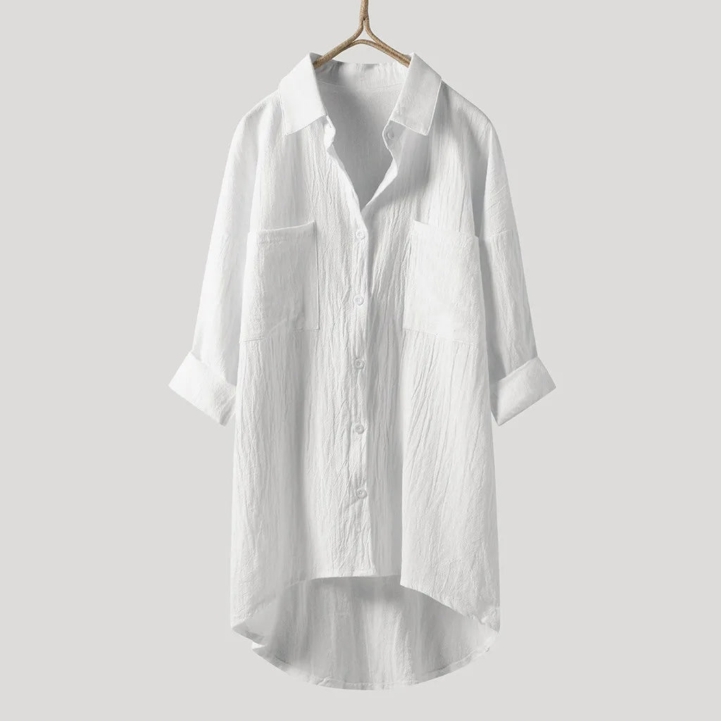 Blouse femme ample à manches longues, du S au 5XL
