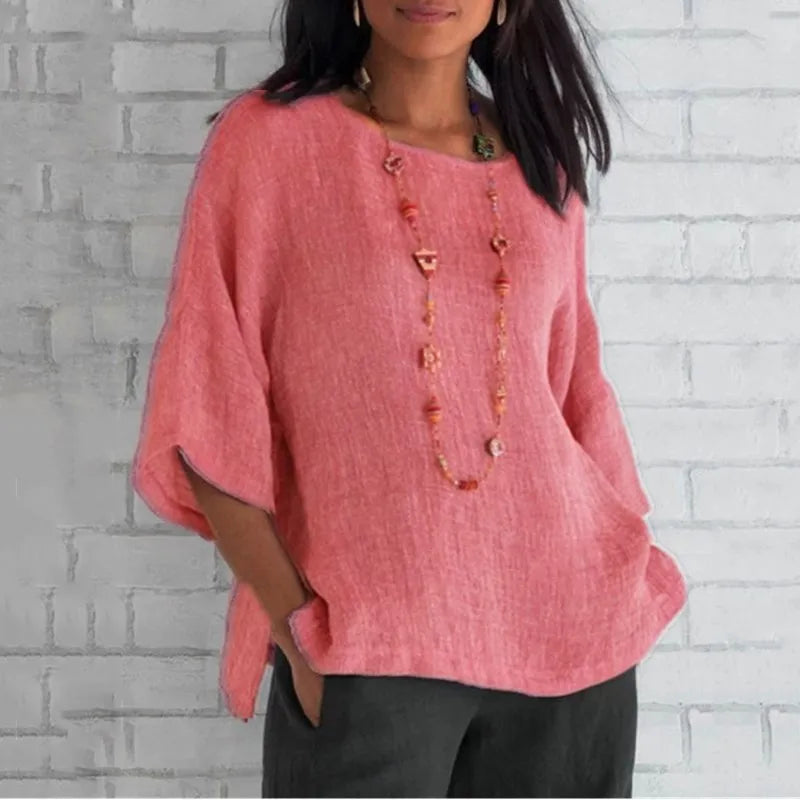 Haut fluide femme coupe décontractée, du S au 5XL