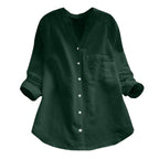 Chemise ample femme, sept coloris, du S au 3XL, vert