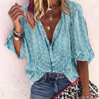 Blouse femme légère et fluide pour l'été, six coloris