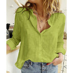 Blouse femme ajustée, unie ou à motif oiseaux, du 32 au 46, vert