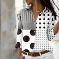 Blouse femme ample à imprimé, du XS au 3XL, quatre coloris, gris