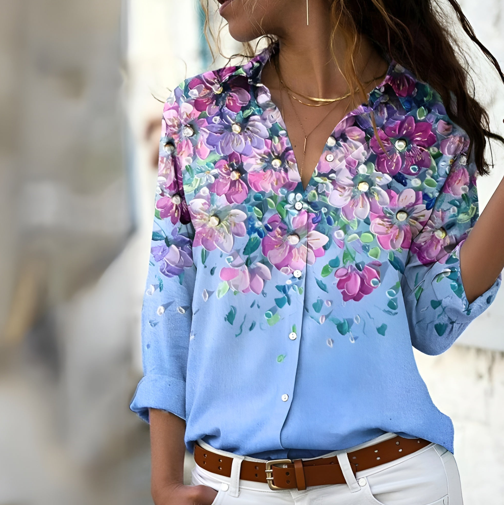 Blouse femme ample à imprimé, du XS au 3XL, quatre coloris