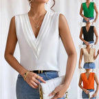 Blouse sans manches femme, cinq coloris, du S au 3XL