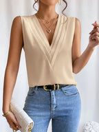 Blouse sans manches femme, cinq coloris, du S au 3XL