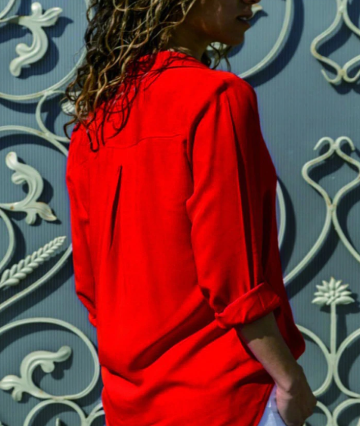 Blouse femme à manches longues, huit coloris, du XS au 3XL