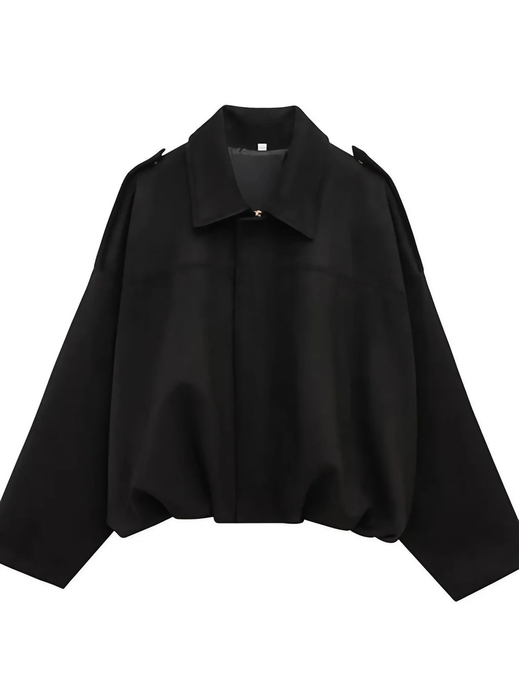 Blouson aviateur femme zippé, coupe bomber, printemps et été, noir