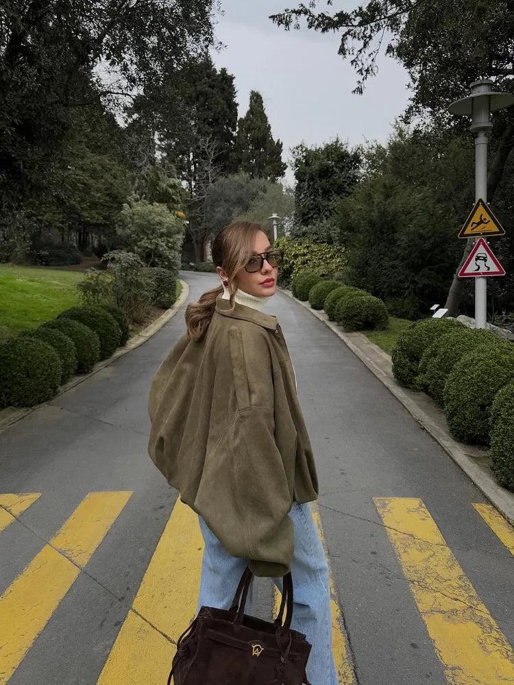 Blouson aviateur femme zippé, coupe bomber, printemps et été