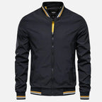 Blouson bomber homme à finitions bicolores, quatre coloris, noir