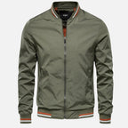 Blouson bomber homme à finitions bicolores, quatre coloris, vert