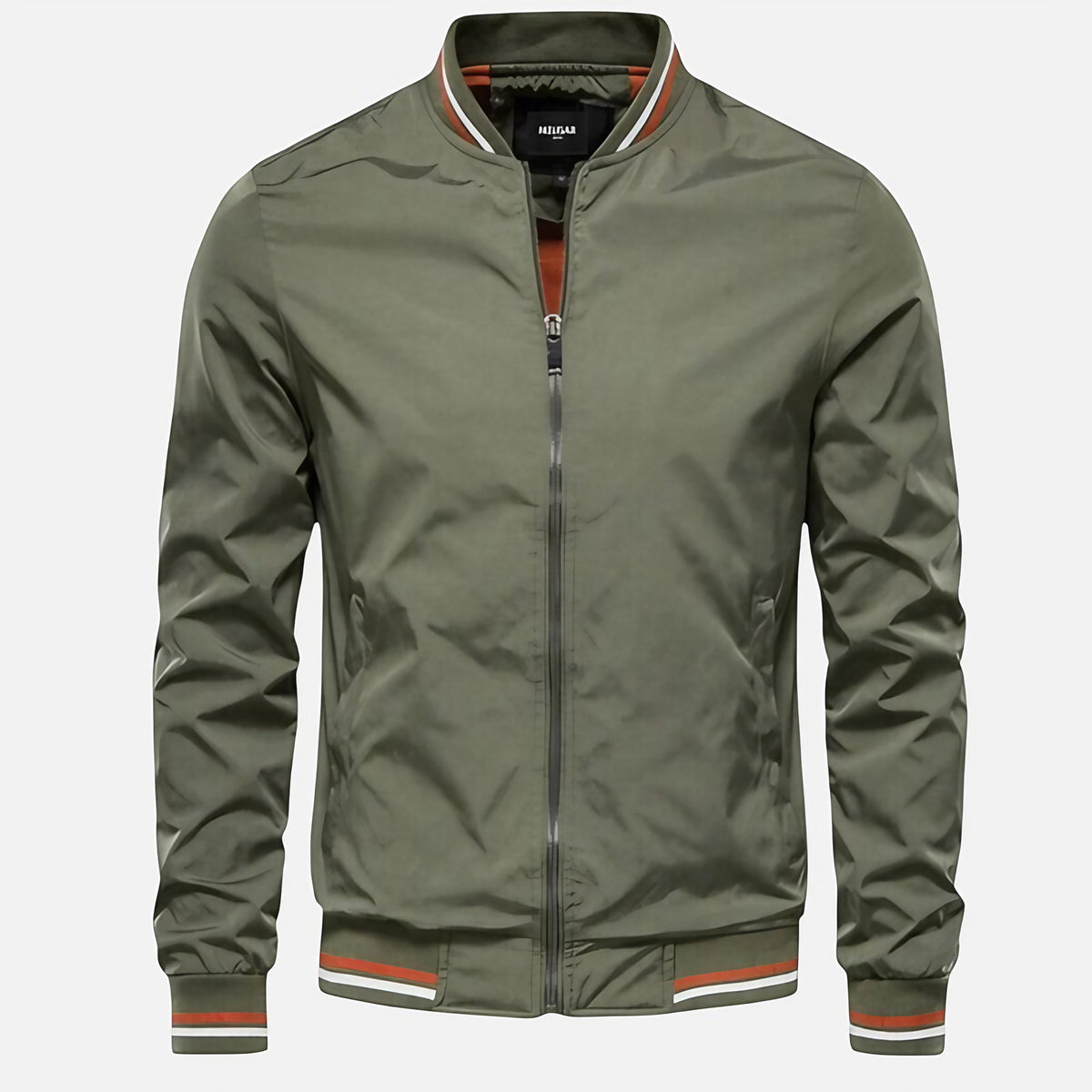 Blouson bomber homme à finitions bicolores, quatre coloris, vert