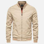 Blouson bomber homme à finitions bicolores, quatre coloris, kaki