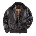 Blouson de moto vintage homme pour l'hiver, rembourré, marron
