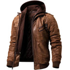 Blouson homme marron coupe nette, du S au 4XL, marron