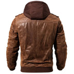 Blouson homme marron coupe nette, du S au 4XL