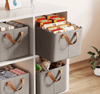 Boîte de rangement pliable pour vêtements, avec poignées