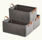 Boîte de rangement pliable pour vêtements, avec poignées