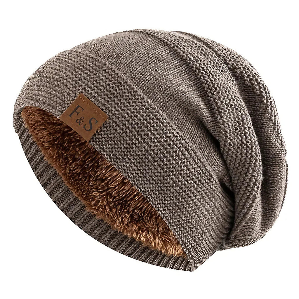 Bonnet polaire femme pour l'hiver, cinq coloris, café