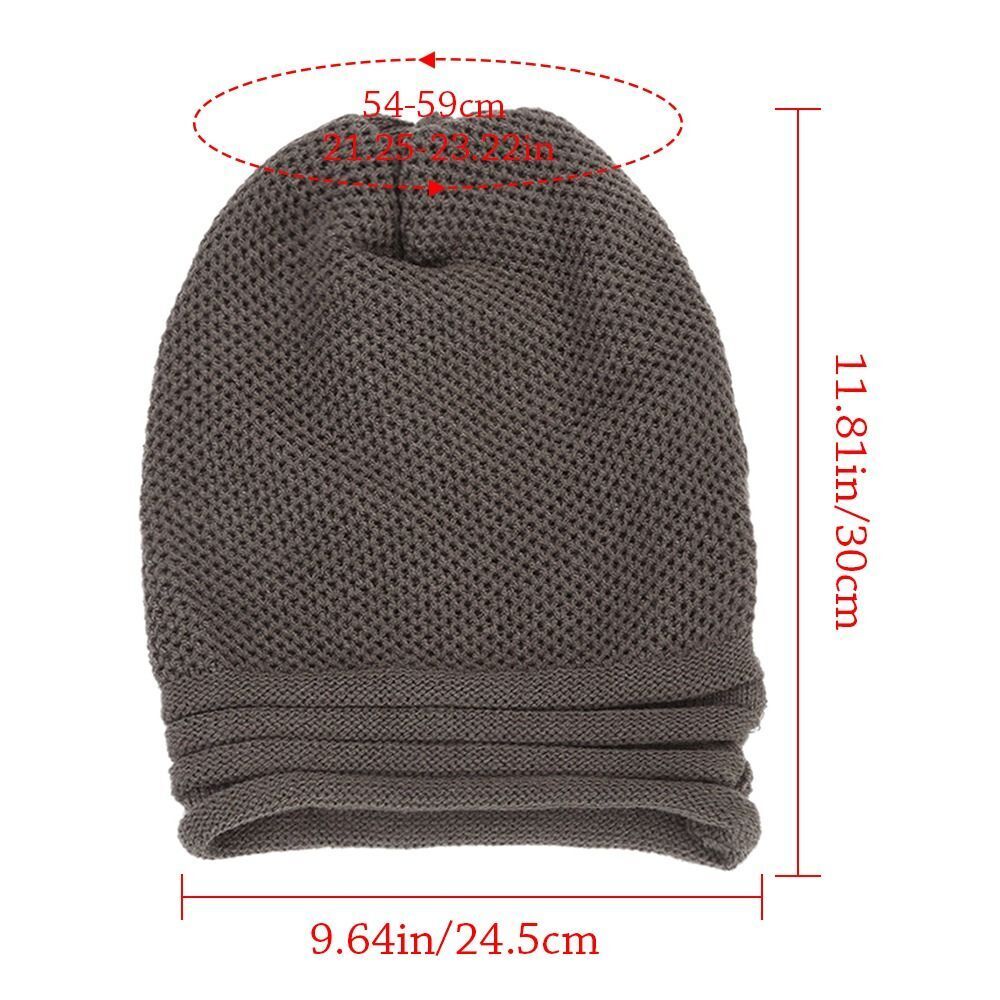 Bonnet en maille femme, forme ample extensible, six coloris