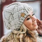 Bonnet tricoté femme, tour de tête 54 à 58 cm, sept coloris, gris
