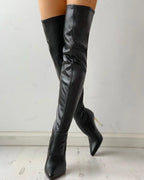 Bottes noires femme à petit talon, du 34 au 44