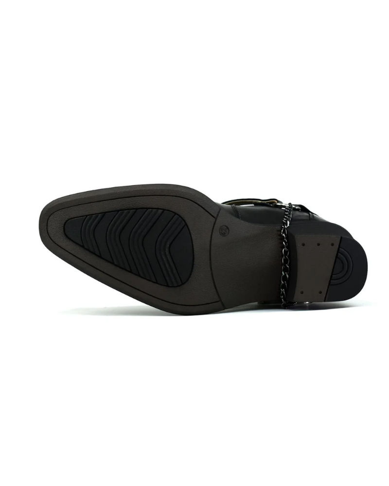 Bottes cowboy homme style western, noir ou brun, du 38 au 48