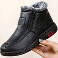 Bottes d'hiver femme à fermeture éclair latérale, noir ou rouge, noir
