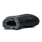 Bottes d'hiver femme à fermeture éclair latérale, noir ou rouge