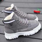 Bottines d'hiver femme, intérieur coton, semelle épaisse